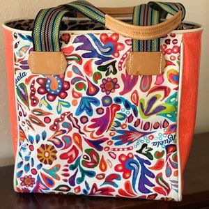 CONSUELA WHITE SWIRLY TOTE
